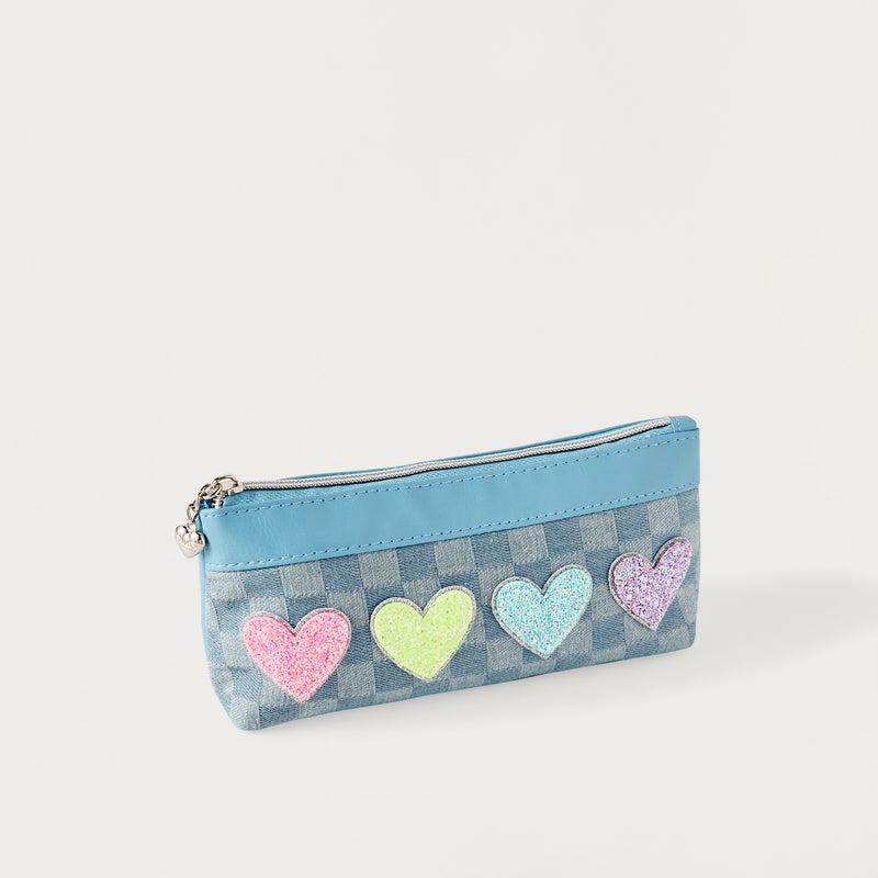 OMG Pouch - Bella Denim - 1Cmprt - Checker (Polyester) Light Blue \ 3.75X8.50X2.00 - Image 2